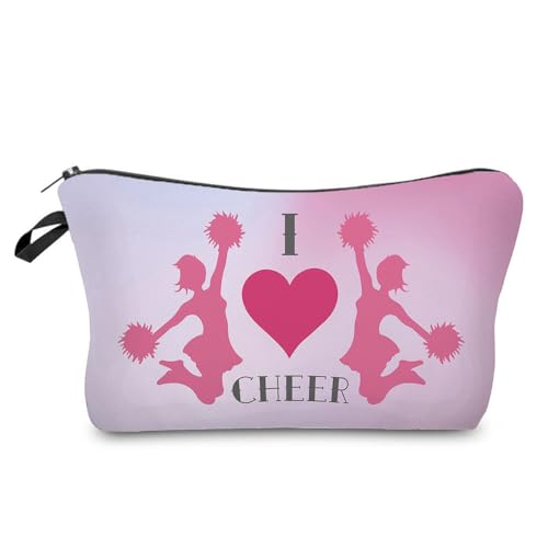 Livel lhood Hz7801 Reisetasche für Damen, Cheer Squad Muster, bedruckt, Kosmetiktasche, Make-up-Tasche, kleine Tasche, Geschenk für Frauen, hz7801, Blumenmuster von Livel lhood