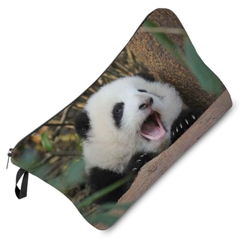 Livel lhood Hz7943 Damen Reisetasche mit Panda-Muster, bedruckte Kosmetiktasche, Make-up-Tasche, kleine Tasche, Geschenk für Frauen, hz7943, Blumenmuster von Livel lhood