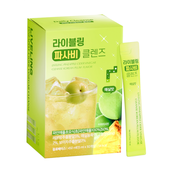 Liveling - Pineapple Cider Vinegar Cleanse - 15ml x 30pcs - Korean Plum von Liveling