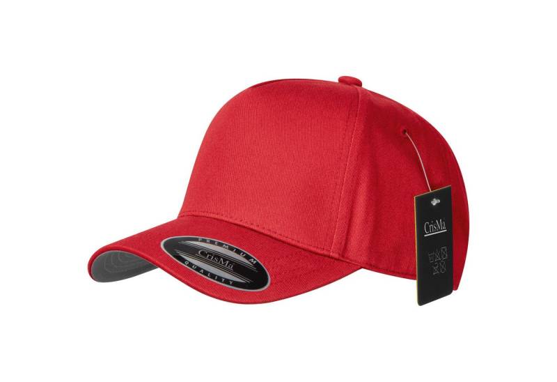 Macma Baseball Cap Baumwoll Basecap "CrisMa" 5 Panel / mit Metallverschluss / Farbe: rot von Macma