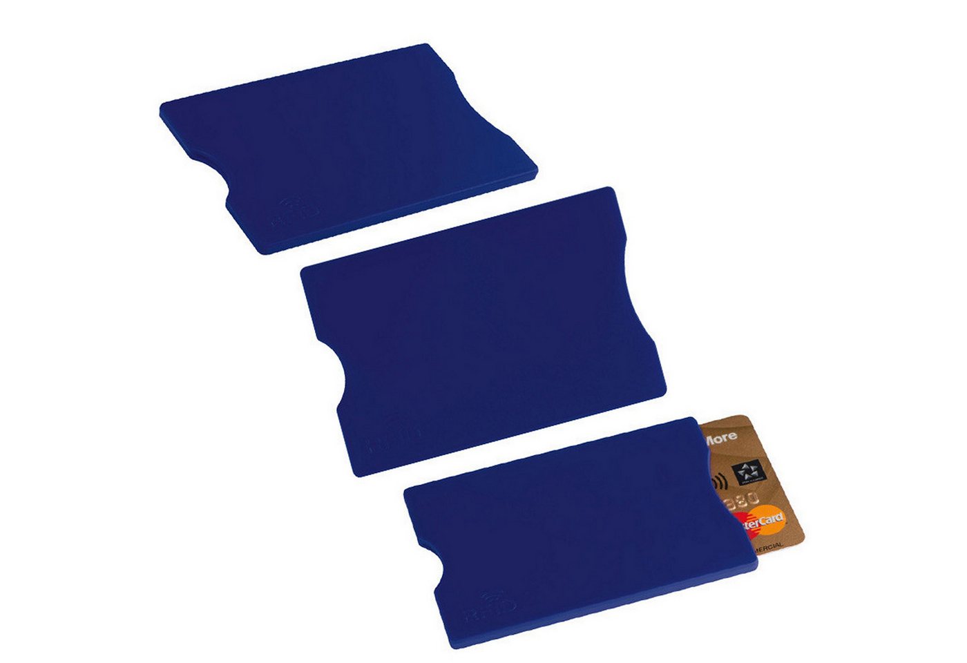 Livepac Office Kartenetui 5x RFID Kartenetui / Farbe: blau von Livepac Office