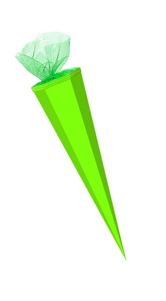 Livepac Office Schultüte Bastel Schultüte / Länge: 85cm / eckig / Farbe: maigrün von Livepac Office