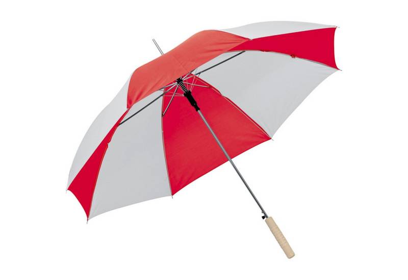 Macma Stockregenschirm Automatik-Regenschirm / Farbe: weiss-rot von Macma