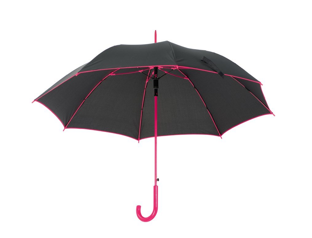 Livepac Office Stockregenschirm Automatik-Regenschirm / mit Fiberglasgestänge / Farbe: schwarz-pink von Livepac Office