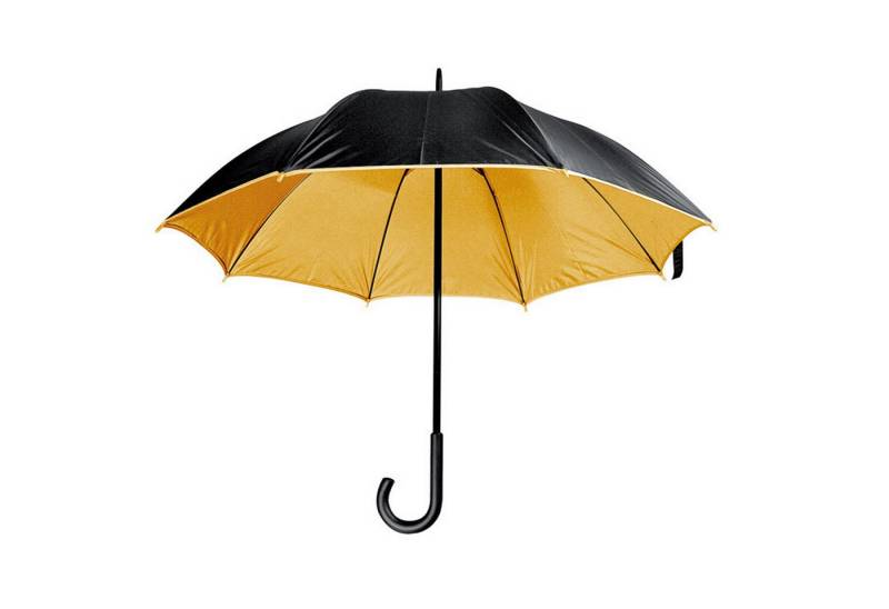 Macma Stockregenschirm Luxuriöser Regenschirm / mit doppelter Bespannung / Farbe: schwarz-gol von Macma