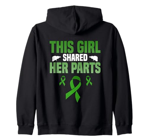 This Girl Shared Her Parts Leberspender Kapuzenjacke This Girl Shared Her Parts Leberspender Kapuzenjacke von Liver Donor Awareness Meaningful Support
