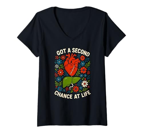 Damen Leberchirurgie Got A Second Chance at Life Cool Mens Recovery T-Shirt mit V-Ausschnitt Damen Leberchirurgie Got A Second Chance at Life Cool Mens Recovery T-Shirt mit V-Ausschnitt von Liver Transplant Hospital Get Well Nurse Wear