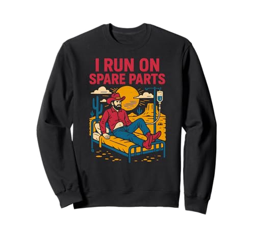 Leberchirurgie I Run on Spare Parts Fun Herren Patient Sweatshirt Leberchirurgie I Run on Spare Parts Fun Herren Patient Sweatshirt von Liver Transplant Hospital Get Well Nurse Wear