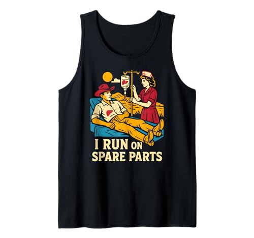 Leberchirurgie I Run on Spare Parts Fun Herren Patient Tank Top Leberchirurgie I Run on Spare Parts Fun Herren Patient Tank Top von Liver Transplant Hospital Get Well Nurse Wear