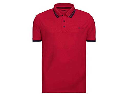 Livergy Poloshirt T-Shirt mit Knopfleist & Kragen ++ Plussize ++ Rot 3XL von Livergy