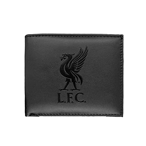 Liverpool FC - Geldbörse mit geprägtem Vereinswappen - Offizielles Merchandise - Schwarz - Schwarz - 11 x 9,5 cm von Liverpool F.C.