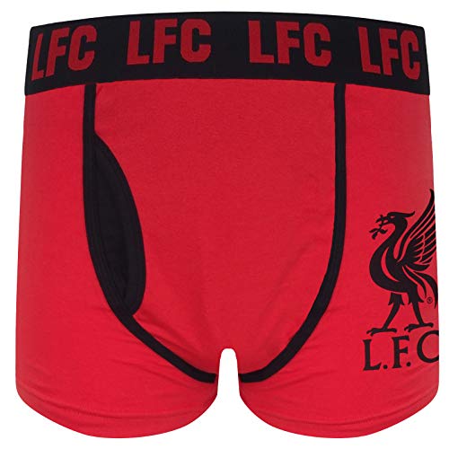 Liverpool FC - Herren Premium-Boxershorts mit Vereinswappen - Offizielles Merchandise - Geschenk für Fußballfans - Rot - 1 Stück - L von Liverpool FC