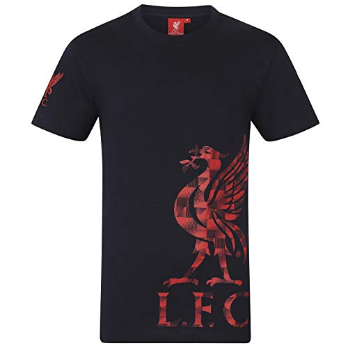 Liverpool FC - Herren T-Shirt mit Printmotiv - Offizielles Merchandise - Marineblau - Logo am Ärmel - 3XL von Liverpool FC