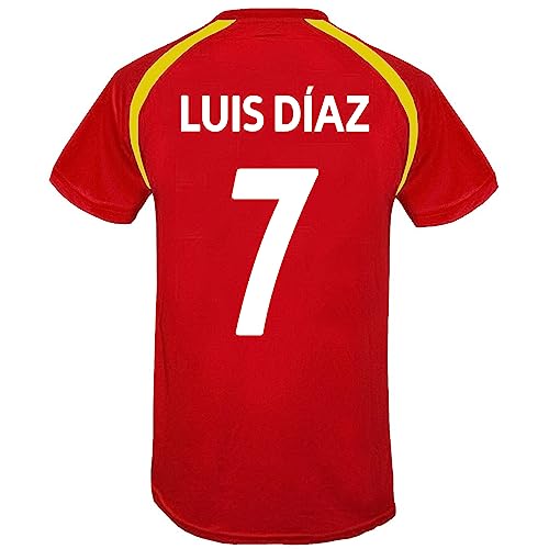 Liverpool FC - Herren Trainingstrikot - Offizielles Merchandise - Rot - LFC Luis Diaz 23 - S von Liverpool FC