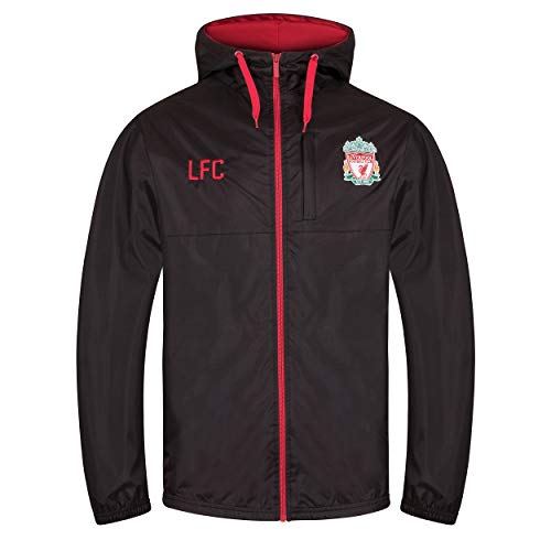 Liverpool FC - Herren Wind- und Regenjacke - Offizielles Merchandise - Geschenk für Fußballfans - Schwarz - L von Liverpool FC