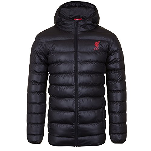 Liverpool FC - Herren Winter-Steppjacke mit Kapuze - Offizielles Merchandise - Geschenk für Fußballfans - Schwarz - M Liverpool FC - Herren Winter-Steppjacke mit Kapuze - Offizielles Merchandise - Geschenk für Fußballfans - Schwarz - M von Liverpool FC