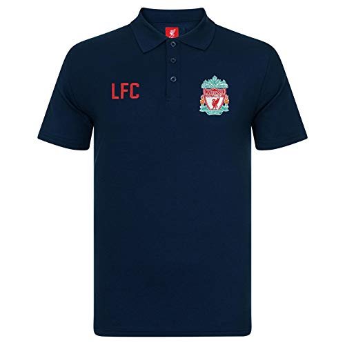 Liverpool FC - Jungen Polo-Shirt mit Wappen - Offizielles Merchandise - Geschenk für Fußballfans - Marineblau - 10-11 Jahre von Liverpool FC