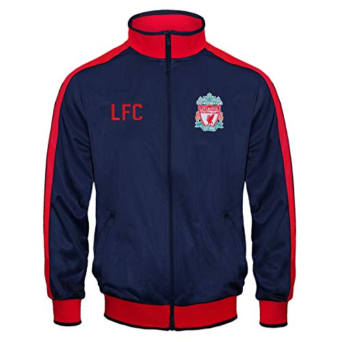 Liverpool FC - Jungen Trainingsjacke im Retro-Design - Geschenk für Fußballfans - Dunkelblau - 2-3 Jahre von Liverpool FC