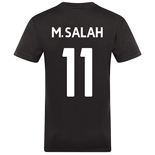 Liverpool FC - Jungen Trainingstrikot - Offizielles Merchandise - Schwarz mit rotem Streifen Salah 11-8-9 Jahre von Liverpool FC