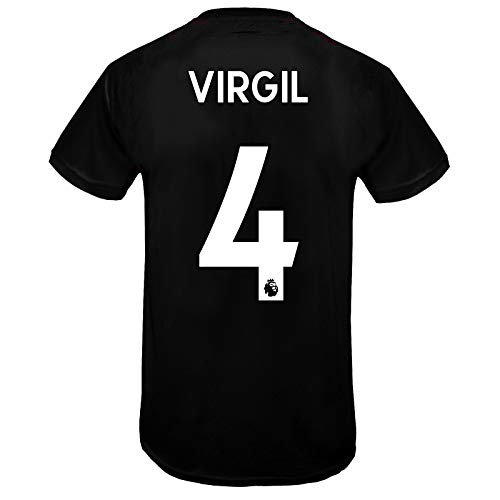 Liverpool FC - Jungen Trainingstrikot - Offizielles Merchandise - Schwarz mit rotem Streifen Virgil 4-8-9 Jahre von Liverpool FC