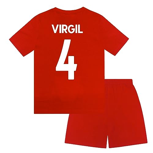 Liverpool FC - Kinder Schlafanzug-Shorty - Offizielles Merchandise - Geschenk für Fußballfans - Rot Virgil - 8-9 Jahre von Liverpool FC