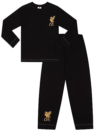 Liverpool Football Club Herren-Pyjama-Set, lang, Schwarz / goldfarben, Schwarz , XXL von Liverpool FC