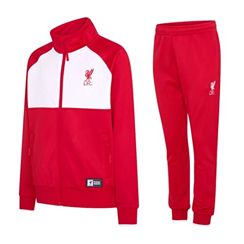 Morefootballs - Offizielles FC Liverpool Trainingsanzug für Kinder - 2021/2022-10 Jahre - 140 - Langarm Liverpool Trainingsjacke und Jogginghose - Fusball Jacke und Hose für Training von Liverpool FC