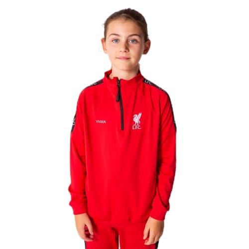 Offizielles FC Liverpool Trainingsanzug für Kinder - 22/23-10 Jahre - 140 - Langarm Liverpool Trainingsjacke und Jogginghose - Fusball Jacke und Hose für Training von Liverpool FC