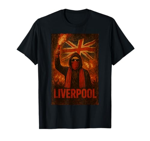 Liverpool T-Shirt England Ultras Bad Boys Fans Fahne Herren T-Shirt von Liverpool Fans & Patrioten Shop IBK