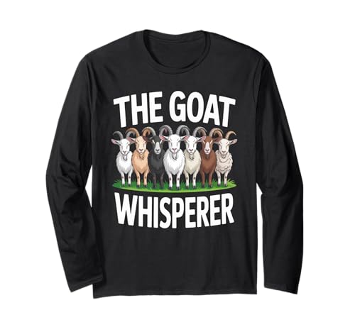 Lustiger Ziegenflüsterer Spruch Bauernhof Tier Humor Frauen Männer Witz Langarmshirt Lustiger Ziegenflüsterer Spruch Bauernhof Tier Humor Frauen Männer Witz Langarmshirt von Livestock Farmer Humor Goat Lover Dad Mom Sarcasm