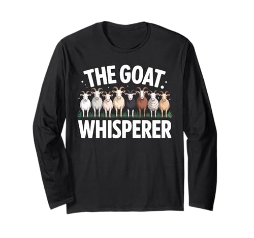 Lustiger Ziegenflüsterer Spruch Bauernhof Tier Humor Frauen Männer Witz Langarmshirt Lustiger Ziegenflüsterer Spruch Bauernhof Tier Humor Frauen Männer Witz Langarmshirt von Livestock Farmer Humor Goat Lover Dad Mom Sarcasm