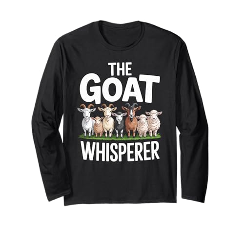 Lustiger Ziegenflüsterer Spruch Bauernhof Tier Humor Frauen Männer Witz Langarmshirt Lustiger Ziegenflüsterer Spruch Bauernhof Tier Humor Frauen Männer Witz Langarmshirt von Livestock Farmer Humor Goat Lover Dad Mom Sarcasm