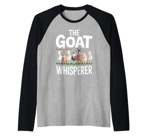 Lustiger Ziegenflüsterer Spruch Bauernhof Tier Humor Frauen Männer Witz Raglan Lustiger Ziegenflüsterer Spruch Bauernhof Tier Humor Frauen Männer Witz Raglan von Livestock Farmer Humor Goat Lover Dad Mom Sarcasm