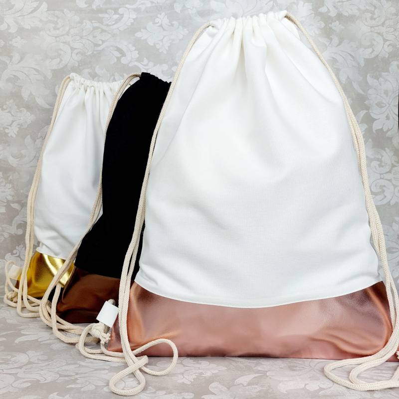 Damen Turnbeutel Mit Pu-Borte - Metallic von LiviettaShop