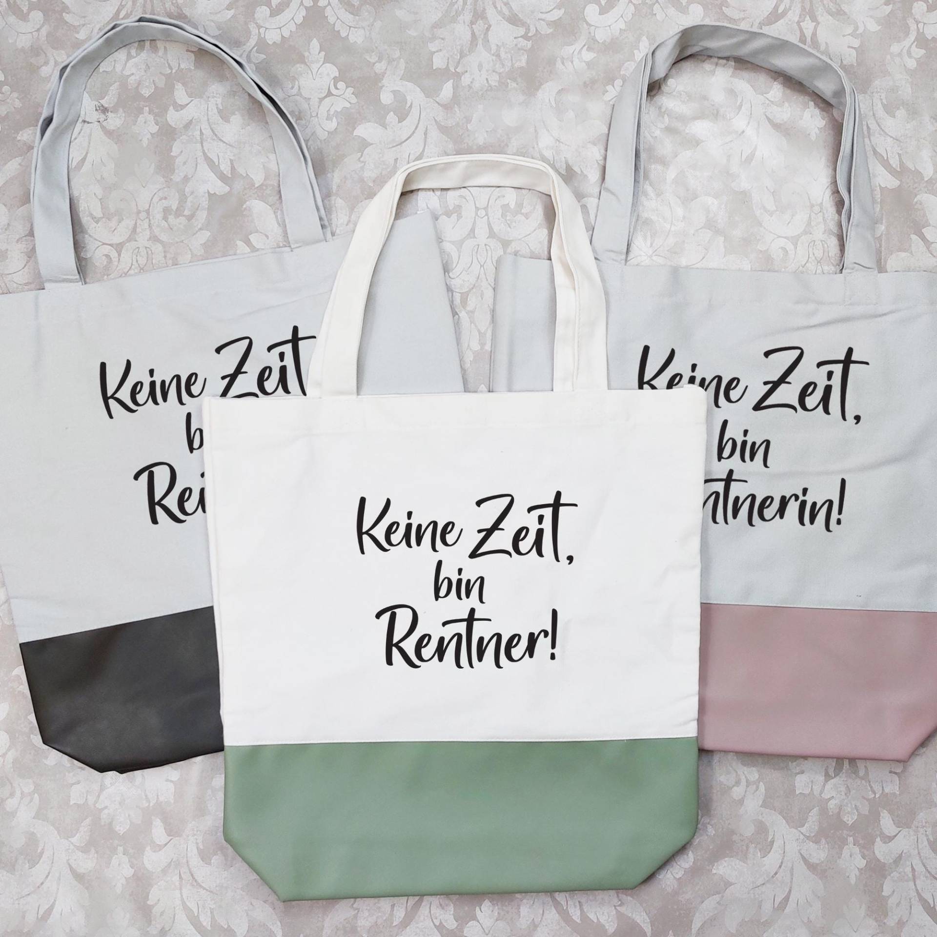 Einkaufstasche "Keine Zeit, Bin Rentner/Renterin" von LiviettaShop
