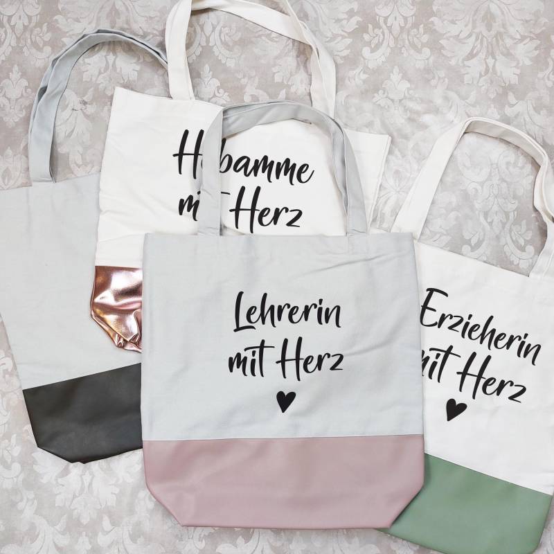 Einkaufstasche "Mit Herz" - Shopper von LiviettaShop