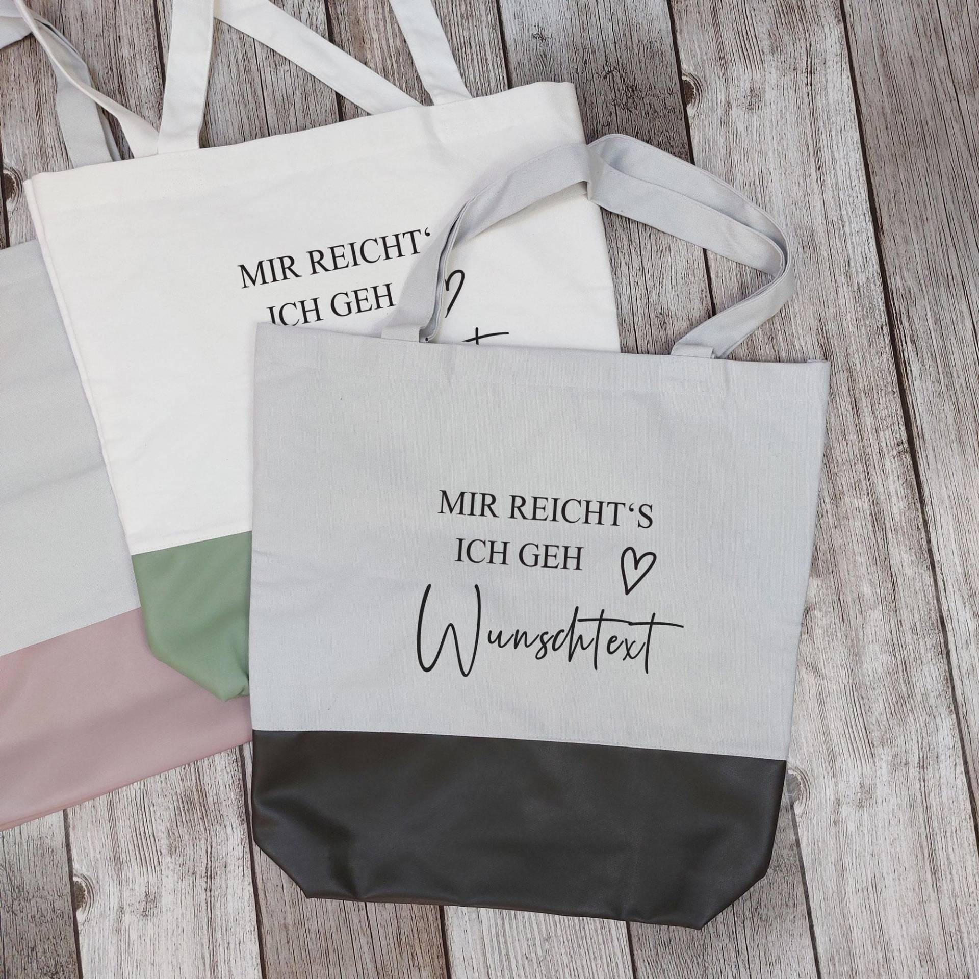 Einkaufstasche Mit Spruch "Mir Reichts" - Shopper von LiviettaShop