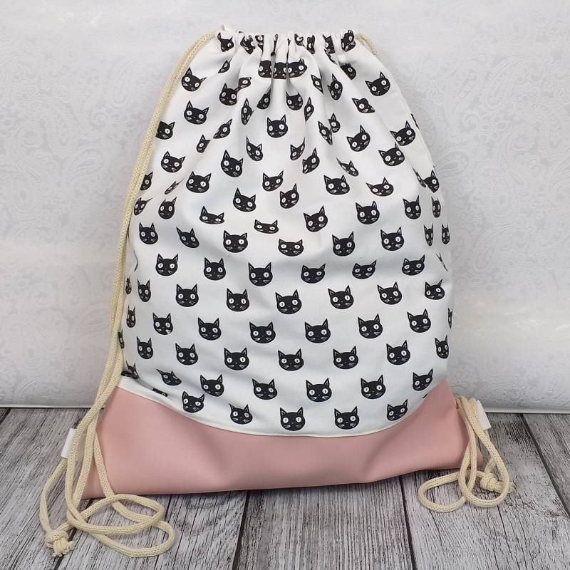 Mädchen Turnbeutel Mit Katzen-Motiv von LiviettaShop