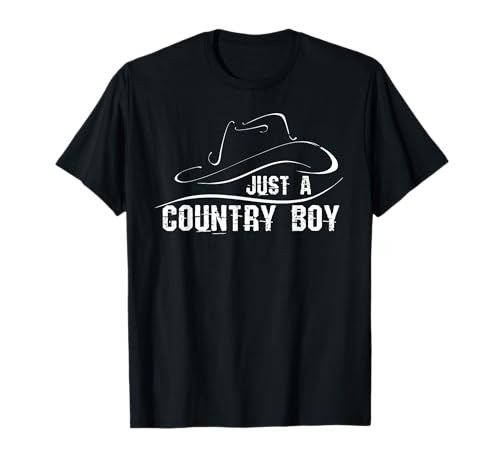Just a Country Boy Country Living Cowboyhut T-Shirt Just a Country Boy Country Living Cowboyhut T-Shirt von Living Country life t-shirt