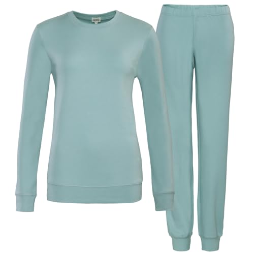 Living Crafts - Betty - Schlafanzug - Sanftes Interlock-Jersey, Bequeme Feinripp-Abschlüsse, Eingenähtes Elastisches Band, Rundhalsausschnitt, 100% Bio-Baumwolle von Living Crafts