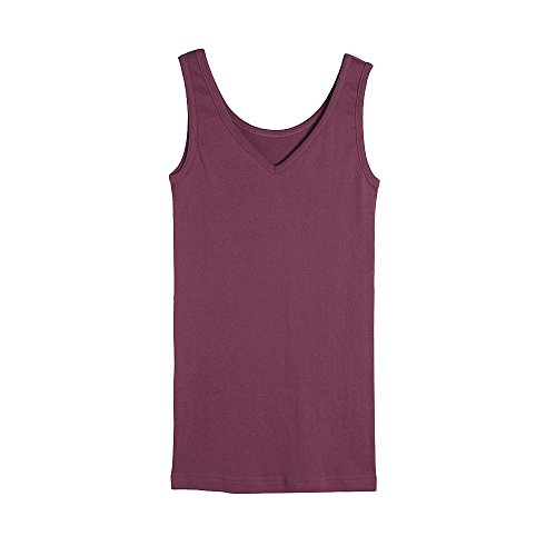 Living Crafts Damen Unterhemd Bio Baumwolle Dark Rose Gr. 40/42 von Living Crafts