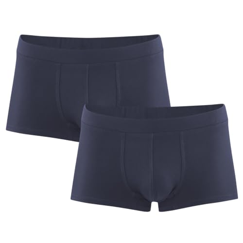 Living Crafts - FARELL | Pants, 2er-Pack - Geschmeidige Passform, Weiche elastische Materialmischung, Moderner Niedriger Schnitt (L, Navy Graphite) von Living Crafts