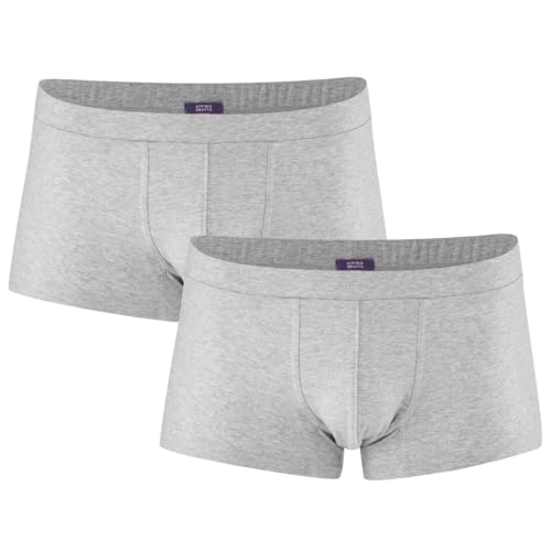 Living Crafts - FARELL | Pants, 2er-Pack - Geschmeidige Passform, Weiche elastische Materialmischung, Moderner Niedriger Schnitt (XL, Grey Melange) von Living Crafts