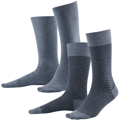 Living Crafts Herren-Strümpfe, 2er-Pack 43/46, infinity blue/skyway melange Living Crafts Herren-Strümpfe, 2er-Pack 43/46, infinity blue/skyway melange von Living Crafts