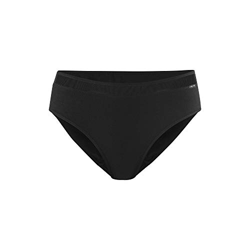 Living Crafts - ISALIE | Slip - Sportlich-eleganter Damenslip mit Elastischem Bund und Mesh-Einsatz, Bio-Baumwolle, Elasthan (L, Black) von Living Crafts