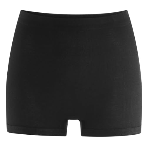 Living Crafts - Janette | Shorts - Hochwertiges Komfortables Feinripp Design ohne Seitennähte, elasthan Bündchen, schlanker Beinabschluss (40/42, Black) von Living Crafts