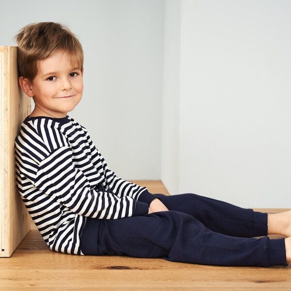 Living Crafts Kinder Schlafanzug aus 100% Bio-Baumwolle - ELEPHANT von Living Crafts