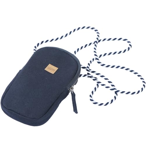 Living Crafts - MENORCA | Smartphone-Tasche, Damen Geldbörsen Schultertasche, 100% Baumwolle (Bio), Handy Umhängetasche, Handytasche, Tasche Geldbörse Damen Klein Umhängetasche mit Schultergurt von Living Crafts