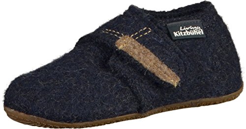 Living Kitzbuhel Baby-Jungen Babyklettschuh Krabbel-& Hausschuhe, Blau (Nachtblau 590), 20 EU von Living Kitzbühel