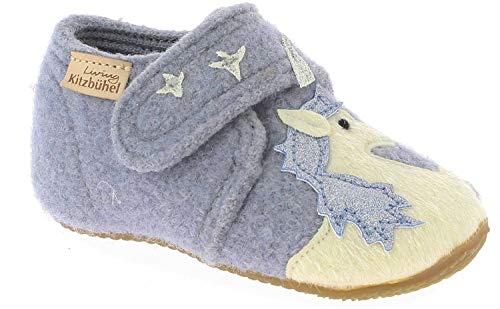 Living Kitzbühel Baby-Mädchen 3211-0512 Hausschuh, Pearl Blue, 22 EU von Living Kitzbühel